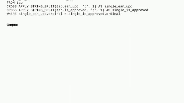 String_Split multiple columns смотреть онлайн