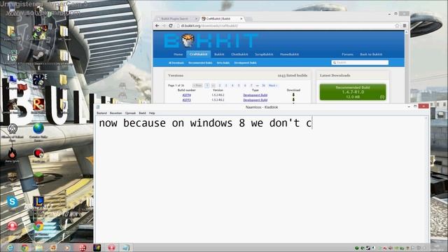 Minecraft Bukkit server 1.5.2 Windows 8 tutorial HD! смотреть онлайн