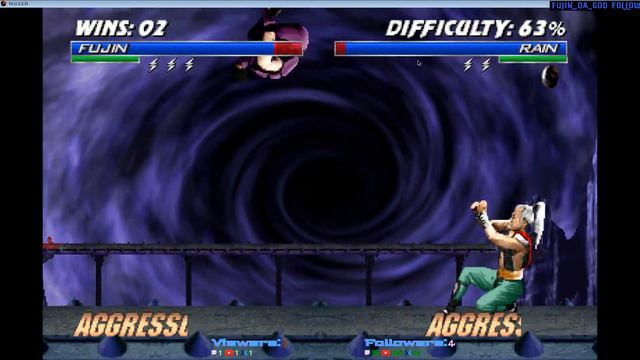 Mortal Kombat Trilogy - Fujin Klassic Gameplay смотреть онлайн