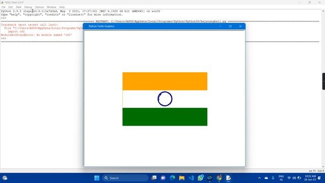 Title:"Creating the Indian Flag Using Python Turtle - Step-by-Step Tutorial" смотреть онлайн