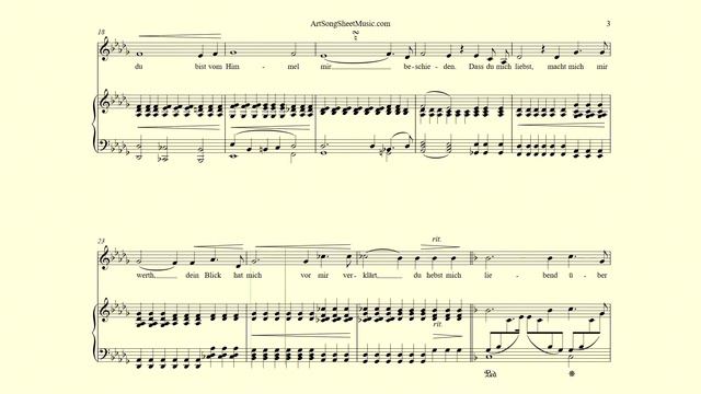 Widmung accompaniment in F major - Schumann смотреть онлайн