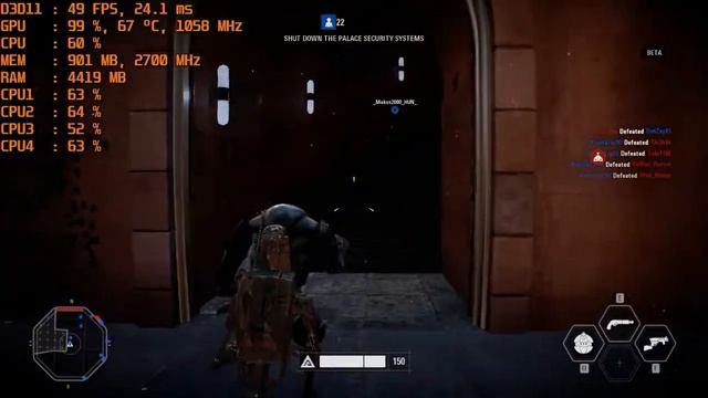 Star Wars Battlefront II Beta. FPS Test AMD FX 4350 & GTX650 смотреть онлайн