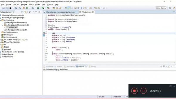 #3. Hibernate Java Based Configuration with Maven + Eclipse + MySQL