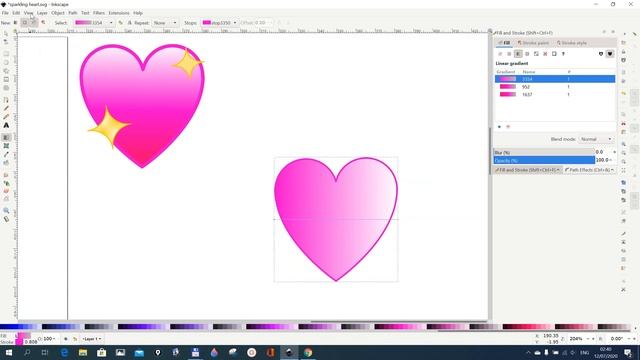 Inkscape Youtube Tutorial. Inkscape 1.0 Sparkling Heart Emoji Icon Tutorial. Beginners. смотреть онлайн