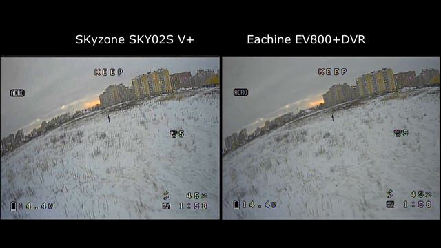 Skyzone Sky02s V+ VS Eachine EV800+ProDvr