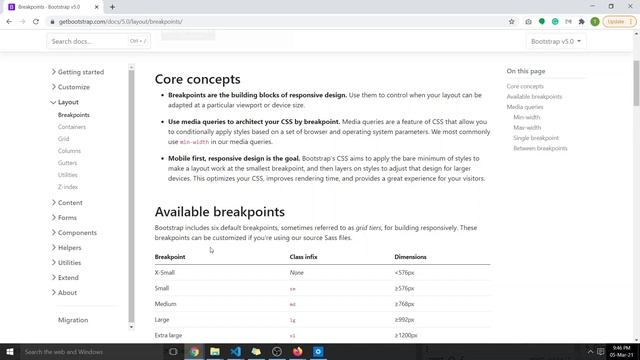 Bootstrap breakpoints смотреть онлайн