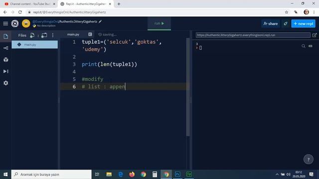 21 Python Tuple len dir help index смотреть онлайн