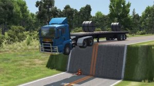 Тачки против недостроенной дороги #4 – BeamNG.Drive