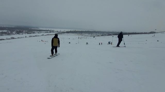 Донгор, первый раз на сноуборде 18.02.24 смотреть онлайн