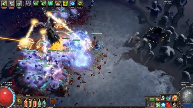 [poe3.3] T14 Elder vs Zombiaron build Deathless Watchers Eye drop смотреть онлайн