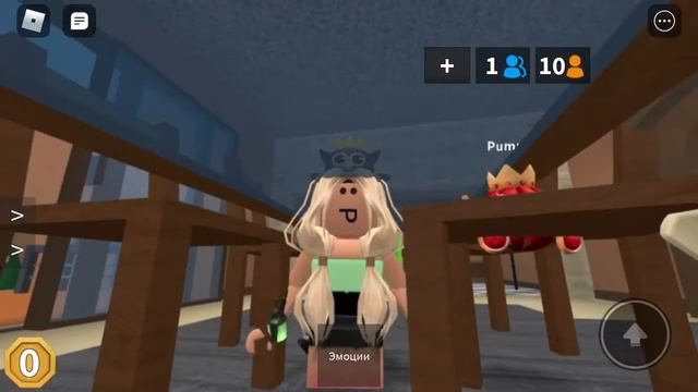 Показываю как залезть под стол Roblox Murder Mystery 2 смотреть онлайн