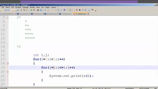 Nested For Loop In Java Tamil смотреть онлайн