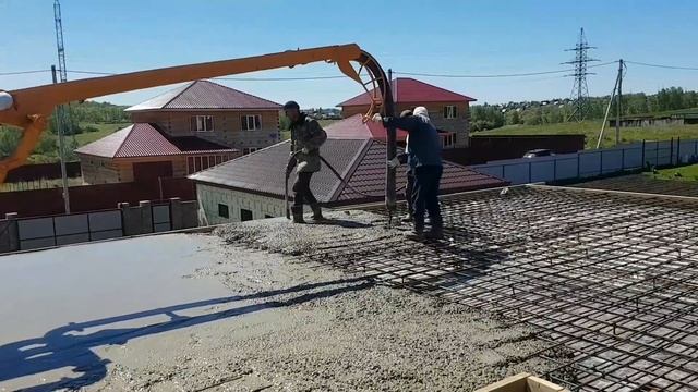 Заливка плиты и монолитного пояса В Красноярске смотреть онлайн