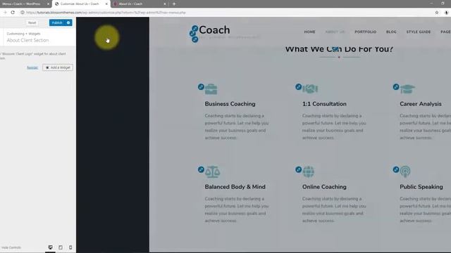 How to Configure About Page template | Blossom Coach Pro WordPress Theme смотреть онлайн