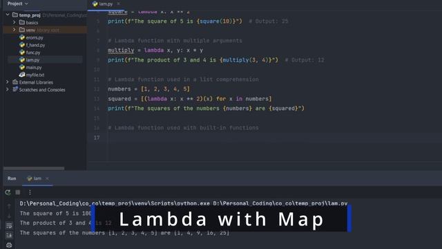 Mastering Lambda Functions in Python: Map, Filter, Reduce смотреть онлайн