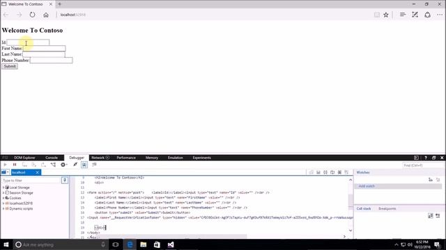 35. (ASP.NET Core 1.0 & MVC) Using HTML Helpers To Create A Form смотреть онлайн