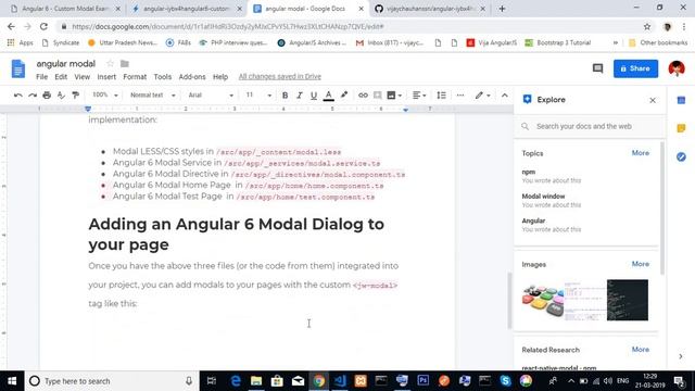 Angular 6 - Custom Modal Window / Dialog Box | Vijay Chauhan | смотреть онлайн