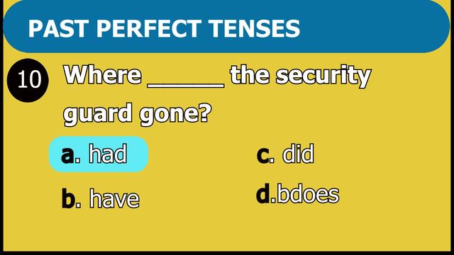 past perfect tense || PAST PERFECT TENSE QUIZ смотреть онлайн
