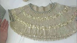 Вязание спицами - футболка "Блестящее лето"