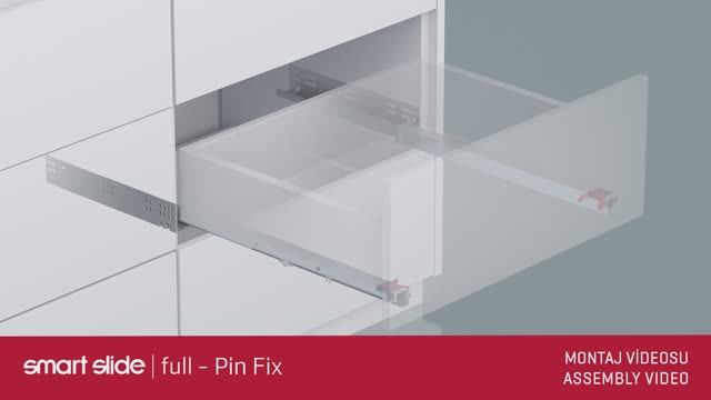 Smart Slide. Установка направляющих полного выдвижения с PinFix от SAMET смотреть онлайн
