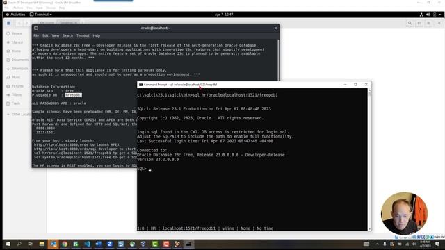 Getting Started with Oracle Database 23c Free Developer Release using VirtualBox смотреть онлайн