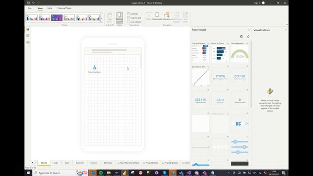 Using mobile layouts in Power BI смотреть онлайн