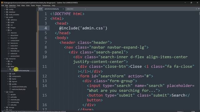 How to Integrate Admin Template in Laravel Project | Laravel Blog Project Tutorial For Beginners смотреть онлайн
