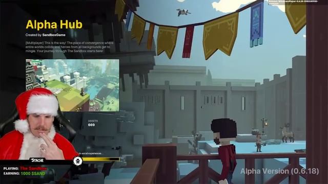Sandbox Game ALPHA - Earning 1000 FREE $SAND (Secret Agent 'Stache) смотреть онлайн