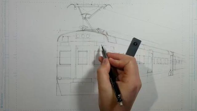 Drawing Timelapse - Commuter Train (sketch) смотреть онлайн