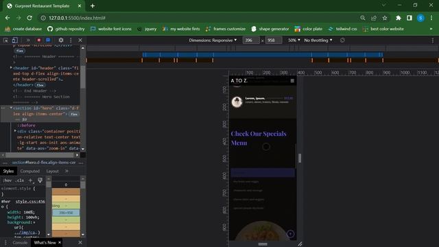 Bootstrap 5 Fully Responsive Restaurent Template | A to z web development смотреть онлайн