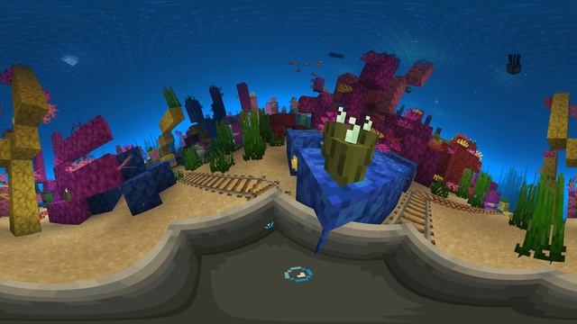 Путешествие по дну моря. Minecraft 360° VR