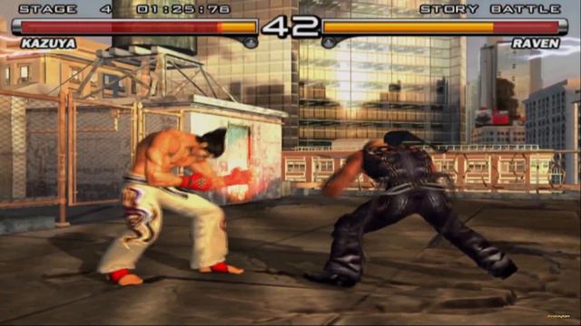 Tekken 5 - Kazuya Mishima - Story Battle: (Prologue - Epilogue) - Gameplay - Campaign Walkthrough смотреть онлайн