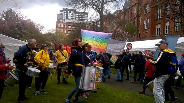 PCS Samba Band at Manchester May Day Rally 30 April 2016 смотреть онлайн
