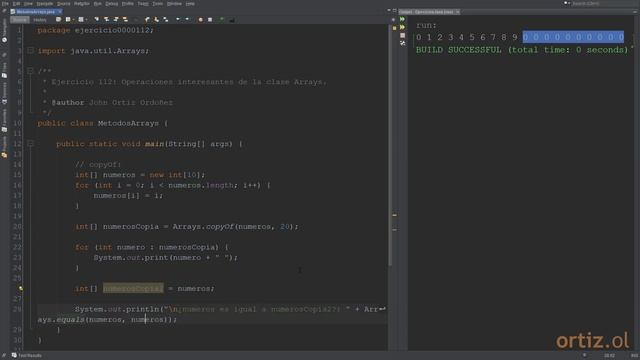 Java - Ejercicio 112: Operaciones Interesantes de la Clase Arrays смотреть онлайн