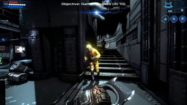 Dead Effect 2. Прохождение #6. Выживание и сбор припасов. Кастеты и арбалет. смотреть онлайн