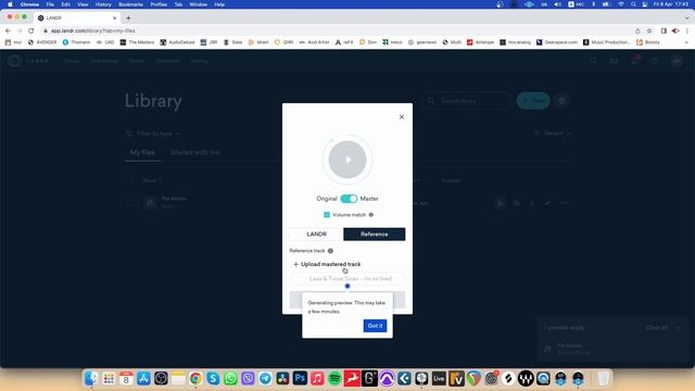 LANDR Mastering : Онлайн мастеринг сервис с возможностью использования референс трека смотреть онлайн