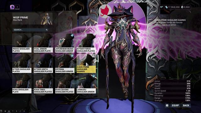 Warframe | Fashion Frame | Wisp Prime : Corrupted Enchantress смотреть онлайн