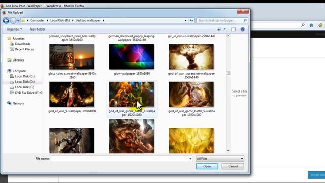 How to upload wallpaper in WallPaper WordPress Theme смотреть онлайн