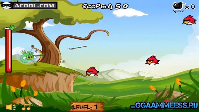 Атака злых птичек Angry Birds смотреть онлайн