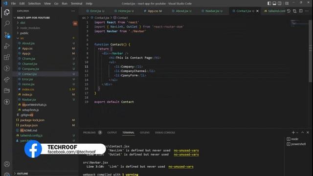Nested Routing in React Router v6 in React.js | Visualization Through Code at @techroof смотреть онлайн