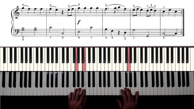 How to play Aria Italiana by W. A.Mozart смотреть онлайн