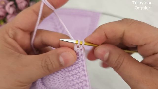 1 Yumaktan 1 Yelek 🎉 Yakadan Başlama Kolay Örgü Bebek Yeleği Modeli #knitting