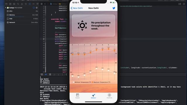 Weather Search App [IOS] смотреть онлайн