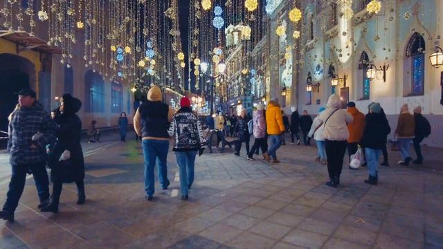 ?? Frozen Heart Of Moscow. Teatral'nyy Proyezd, Nikolskaya Street, GUM. Moscow Winter Walk