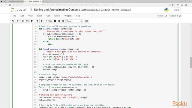 22 Sorting and Approximating Contours Practical смотреть онлайн