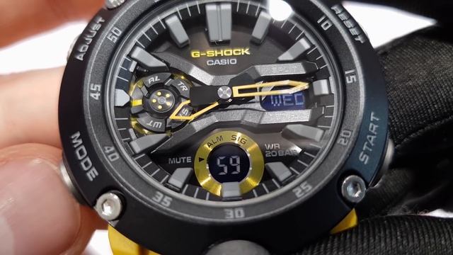 Сочные Casio G-Shock GA-2000-1A9ER - новинка Baselworld 2019