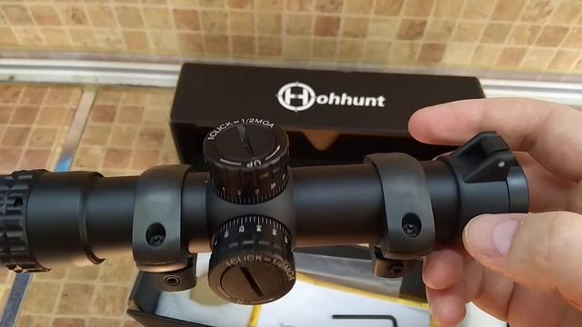 Ohhunt Guardian 4,5x24 оптический прицел из Китая.и кольца ohhunt. АлиЭкспресс. смотреть онлайн