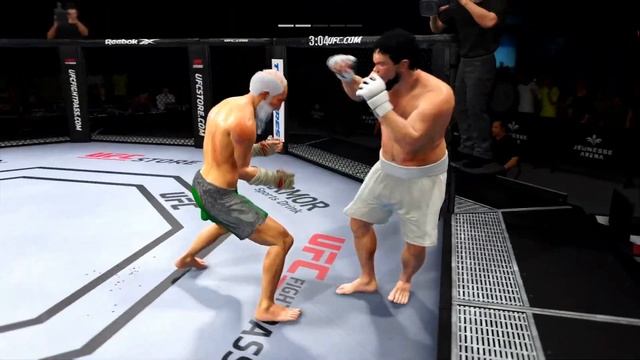 Old Bruce Lee vs. Daniyal Elbaev (T-34) - EA sports UFC 4 смотреть онлайн