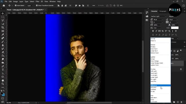 How to add dual lighting Effect | Photoshop смотреть онлайн