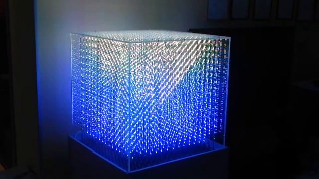 3D куб (светодиодный куб)_www.vizucom.ru смотреть онлайн